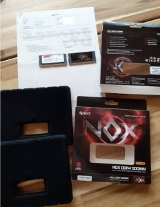 DDR4 2400MHz 3000MHz Laptop RAM 32GB 2x16GB Apacer Nox eladó