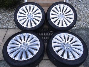 4x aluminum original Long Audi A8 5x112 R20 265/40 tires