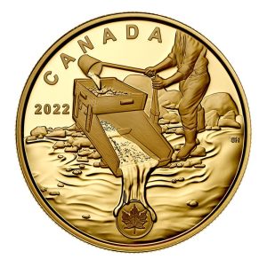 99.999% Pure Gold Coin – Klondike Gold Rush: Prospecting for Gold