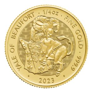 The Royal Tudor Beasts 2023 Yale of Beaufort 1/4oz Gold Bullion Coin