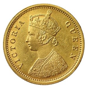 1862 Queen Victoria Mohur - Calcutta Mint