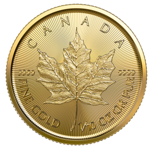 2023 $5 1/10 oz. 99.99% Pure Gold Coin - Treasured Gold Maple Leaf