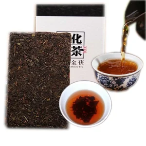 Anhua Black Tea Brick Golden Flower Good Tea Chinese Hunan Health Care Tea1000g