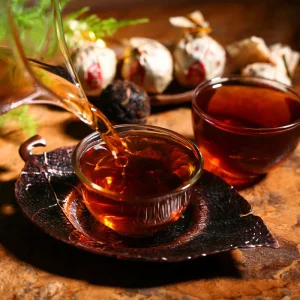 Pu-Erh Tuocha Big Leaf Species Pu'er Ripe Tea Fermented Pressed Black Tea 500g