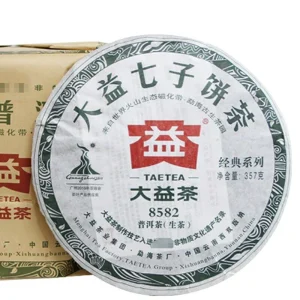 Sheng Puer Cake 2010 TAETEA 8582 Menghai 002 Batch Puerh Cha Puer Tea 357g