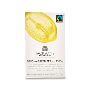 Jacksons of Piccadilly Sencha Green & Lemon 20 Envelopes
