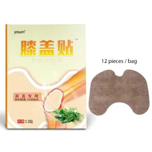 12pcs Chinese Herbal Plaster Medical Moxa Knee Patch Joint Pain Relieving Muscle Body Rheumatoid Arthritis Pain Relief Care