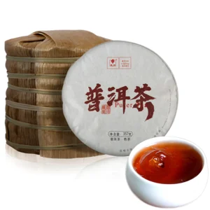 357g Great Original Pu-erh Tea Cooked Tea Cake Ripe Tea Shu Pu'er Tea HelloYoung