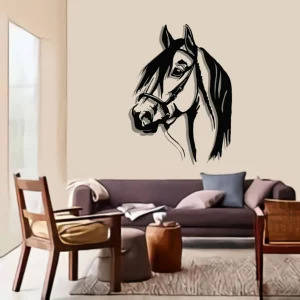 Horse Head Metal Wall Decor, Animal Decors, Metal Wall Art,Home And Office Decor