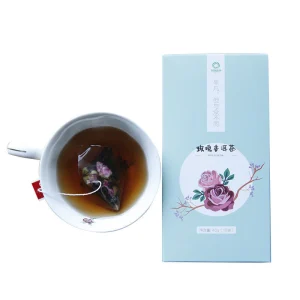 Triangle Tea Rose Pu'er Tea Bags Chinese Pu-Erh Black Tea 45g / 15 Bags Package