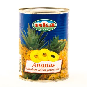 Ananás kompót - plátky (plech) - 580 ml