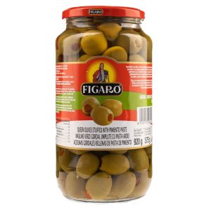 Green olives with pimento paste QUEEN (glass) - 920 g