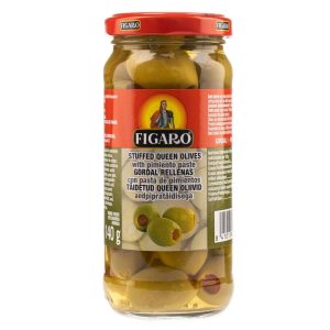 Green olives with pimento paste QUEEN (glass) - 244 g