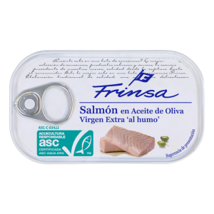 Smoked Salmon in Extra Virgin Olive Oil 120 g Frinsa