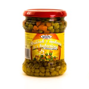 Peas with carrots and corn (glass) - 470 g