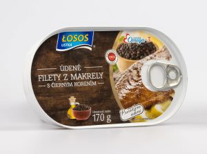 Smoked mackerel fillets with black pepper  - 170 g