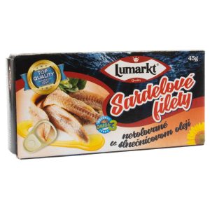 Filety sardelové nerolované v slnečnicovom oleji - 45 g