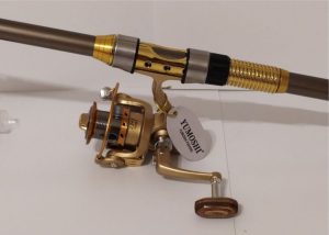 Fishing rod 2.10 m + reel set for spinning