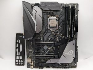 Set i7-8700K, ASUS ROG STRIX Z370-F, 16GB RAM