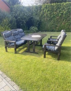 Massive garden furniture