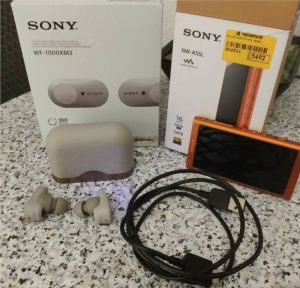 HI-res player Sony + wireless Sony WM1000xm3