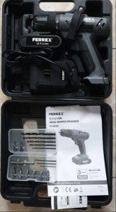 Cordless screwdriver + drill PROFI LiOn-Battery 12V, 1500mAh