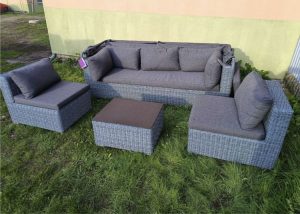 Garden rattan set 228x86cm Ambia - new