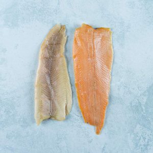 Hot smoked trout fillets