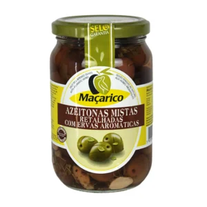 Maçarico Split Tree-Ripened Olives with Garlic and Aromatic Herbs