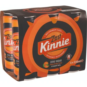Kinnie Zest Can - Pack of 6 - 0.33 l