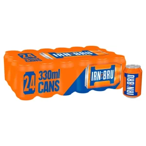 Barr Irn Bru Original Soft Drink 24x330ml (Multi-pack)