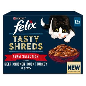 Felix Tasty Shreds 12 x 80g