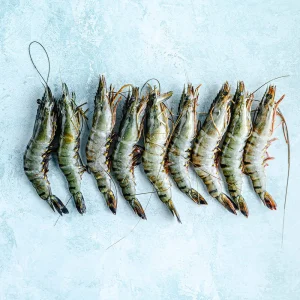 Whole Raw Tiger King Prawns