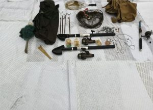 Set of fishing things