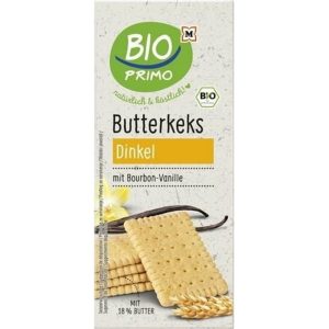 Organic Spelt Butter Biscuits with Bourbon Vanilla - 150g