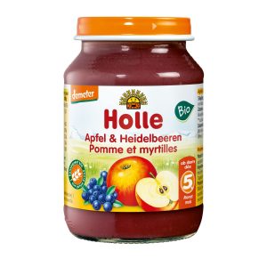 Organic Baby Food Jar - Apple & Blueberry - 190g
