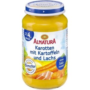Organic Baby Food Jar - Carrots with Potatoes & Salmon - 190g