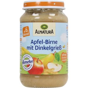 Organic Baby Food Jar - Apple & Pear with Spelt Semolina - 190g