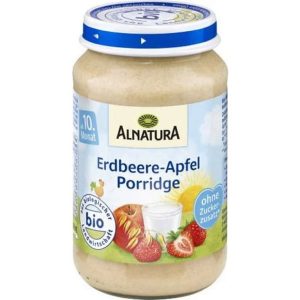 Organic Baby Food Jar- Strawberry and Apple Porridge - 190g
