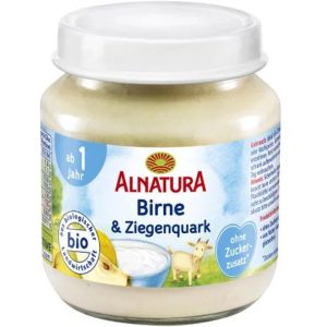 Baby Food Jar - Organic Pear and Goat's Milk Quark Cheese - 125g