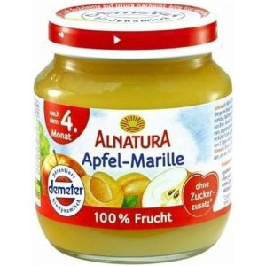 Organic Baby Food Jar - Apple-Apricot - 125g