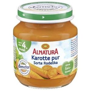 Organic Baby Food Jar - Carrot, Single Variety (Rodelika) - 125g