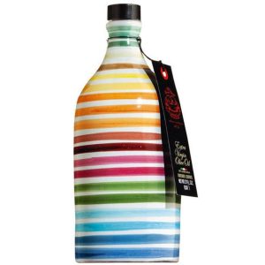 Peranzana Extra Virgin Olive Oil in a Clay Bottle - Stripes - 500 ml