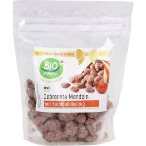 Organic Candied Almonds with Caramel - 150 g