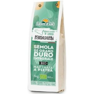 Organic Whole Grain Durum Wheat Semolina - Perciasacchi - 1 kg