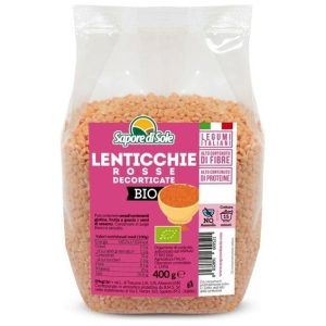 Organic Hulled Red Lentils - 400 g