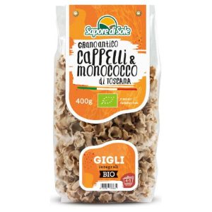 Organic Whole Grain Cappelli & Monococco Durum Wheat Semolina Pasta - Gigli - 400 g