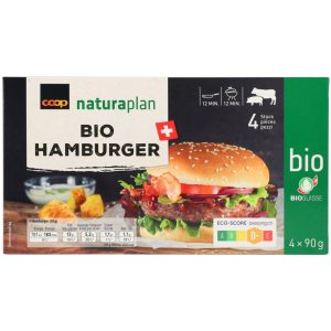 Naturaplan Organic Beef & Pork Hamburgers 4x90g - 360 g