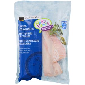 Frozen MSC Alaskan Pollock Fillets - 1000 g