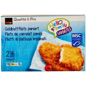 Frozen MSC Plaice Fish Sticks 2 Pieces - 200 g